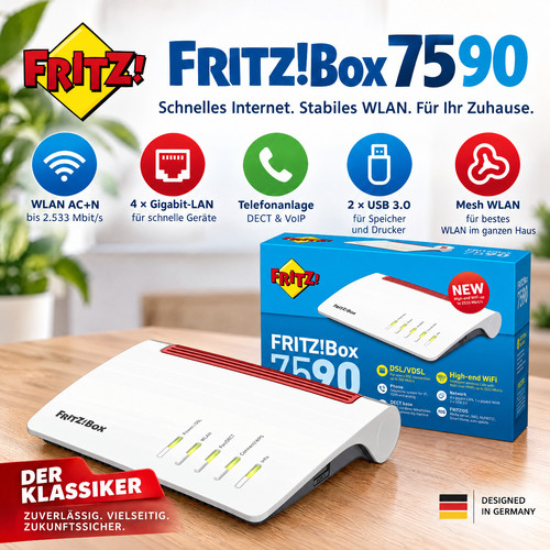 Avm fritzbox 7590 dsl - dsl, &
