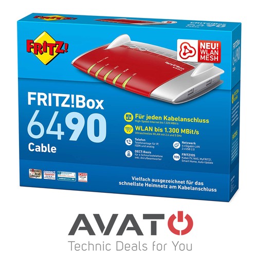 Avm fritzbox 6490 kabelmodem - fritzbox,